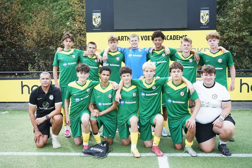Yeovil Town Community Sports Trust youth team wearing DP-Solutions sponsored kit